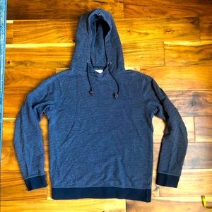 Lightweight, cotton, navy blue hoodie sweatshirt